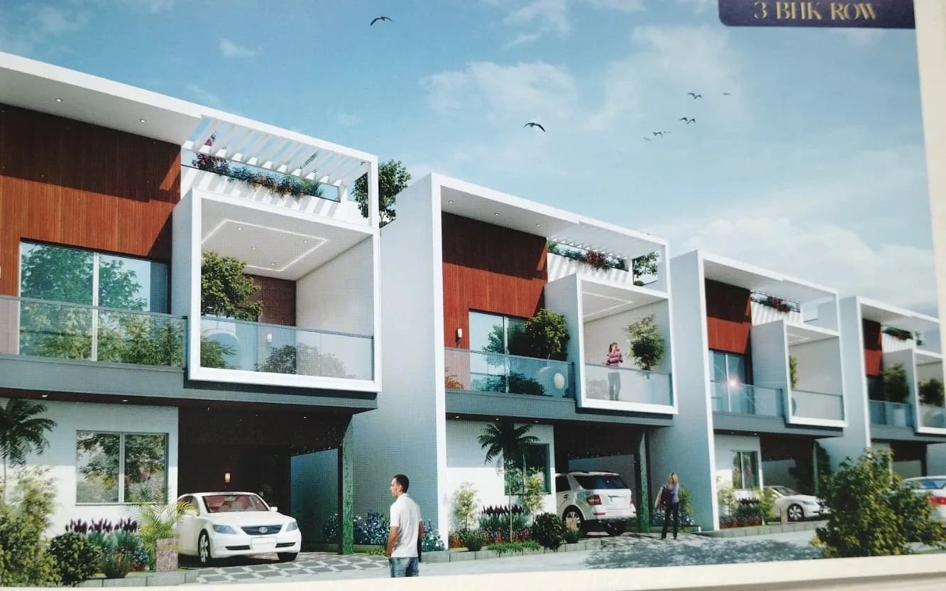 Artist's impression of 3 BHK row villas at Harmony Kar Na Sree Brindavan Enclave, H-Cross